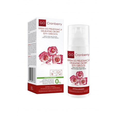 Krem do Pielęgnacji Delikatnej Skóry Szyi i Dekoltu GoCranberry 50 ml