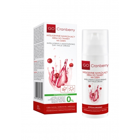 Inteligentnie Nawilżający Krem Do Twarzy na dzień GoCranberry 50 ml