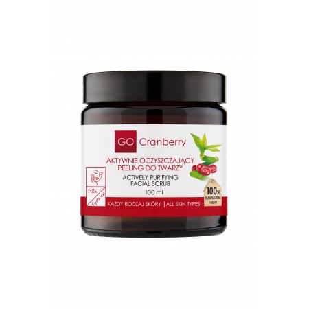 Aktywnie oczyszczający peeling do twarzy GoCranberry 100 ml