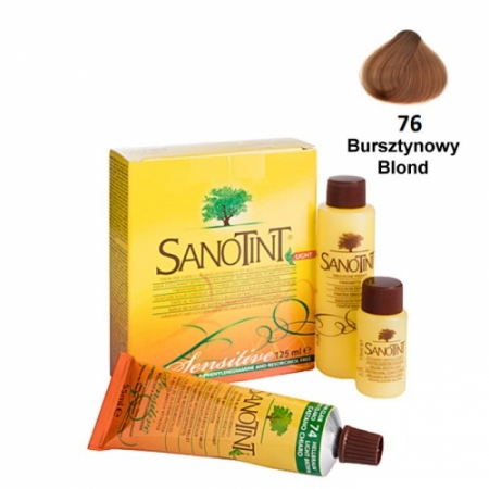 FARBA DO WŁOSÓW AMBER BLONDE BURSZTYNOWY BLOND 76 SENSITIVE SANOTINT