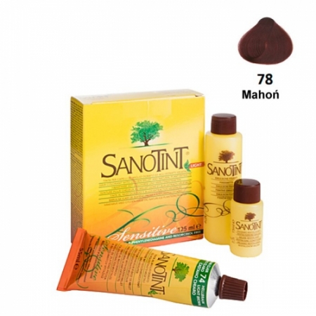 FARBA DO WŁOSÓW MAHOGANY MAHOŃ 78 SENSITIVE SANOTINT
