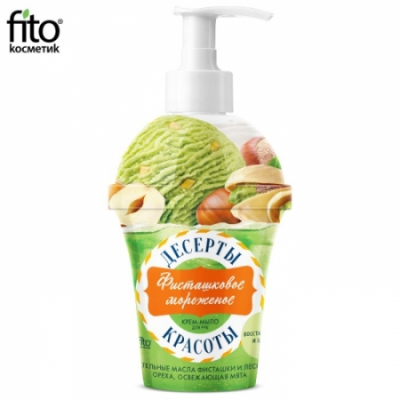 Deser dla urody Krem-mydło do rąk Lody pistacjowe, 320 ml - Fitokosmetik